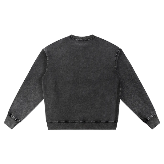 π Out Of this World Snow Wash Oversized Crewneck Sweatshirt