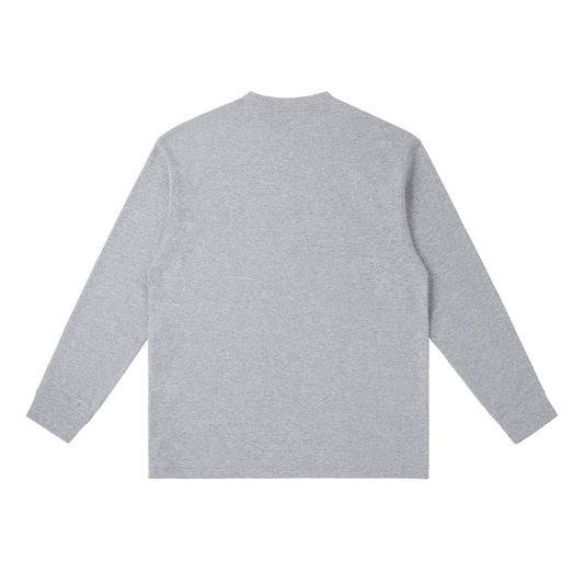 Angels 👼 Grey Crewneck Long-Sleeve T-Shirt