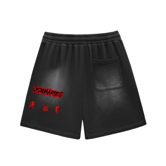 Sun Fade Raw Edge π§ V Shorts
