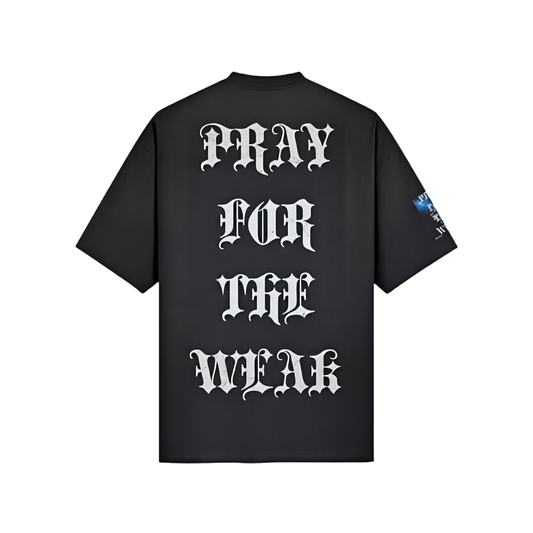Pray For the Weak Jumbo Print Washed Tee