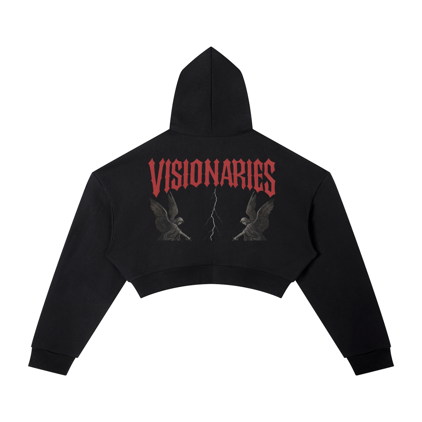 Women's Skull ๐ & Roses ๐ฅ ๐น Cropped Hoodie