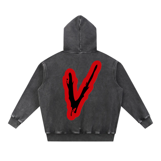 Snow Wash Zombies π§ π§ββοΈ Fleece Oversize Hoodie