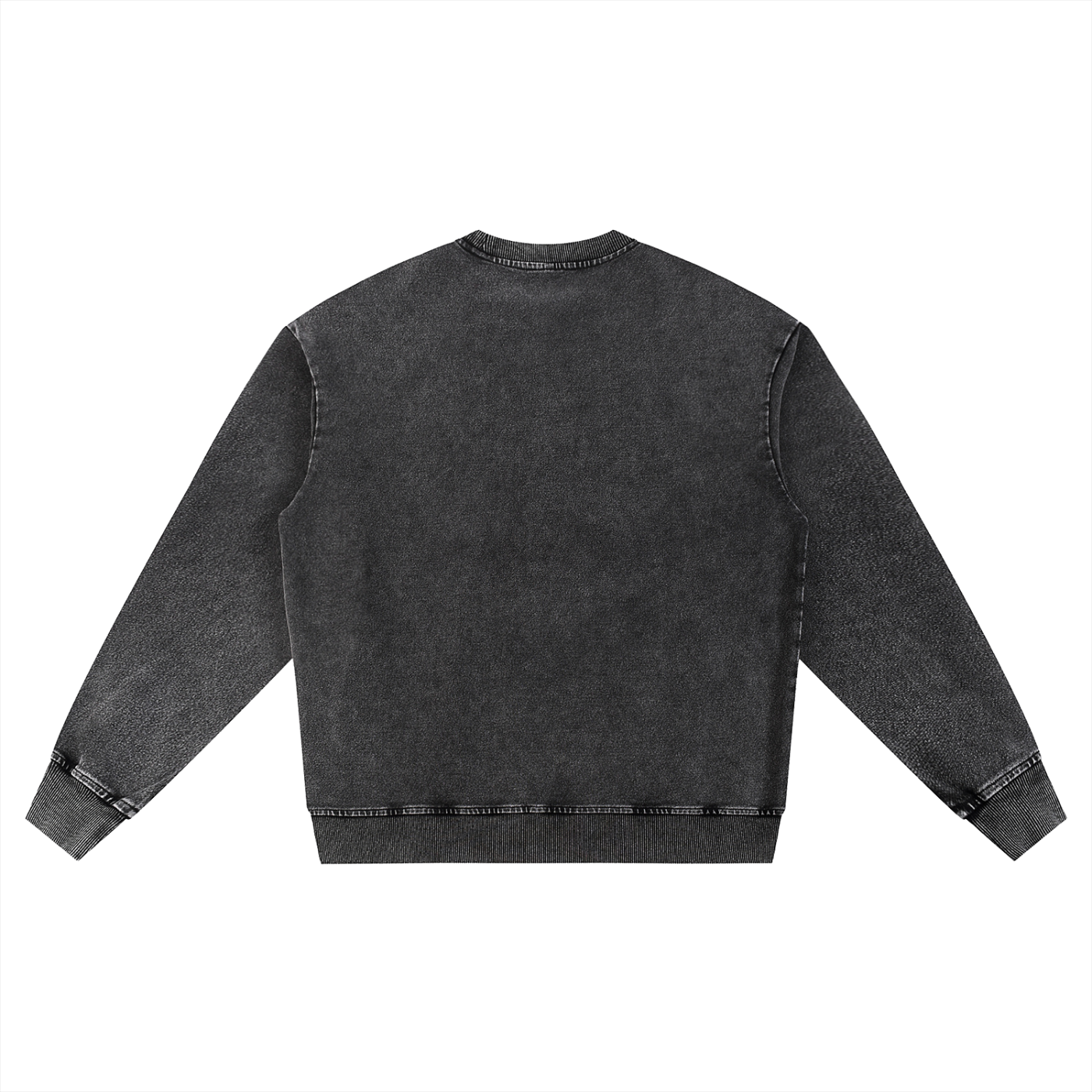 VSN Logo Snow Wash Oversized Crewneck Sweatshirt