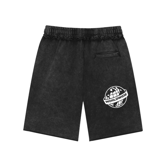 Visionaries Global Mineral Wash Raw Edge Shorts