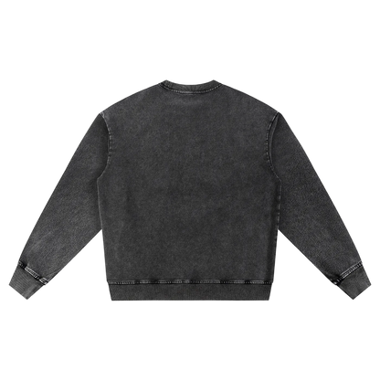 🚀  Out Of this World Snow Wash Oversized Crewneck Sweatshirt
