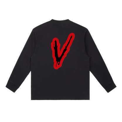Zombie 🧟  "V" Long-Sleeve T-Shirt