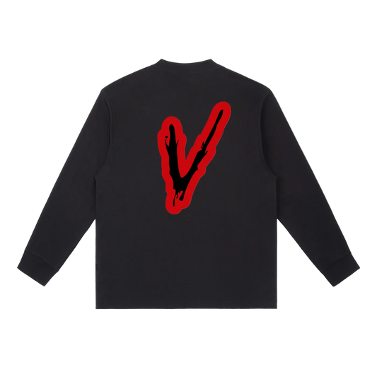 Zombie 🧟  "V" Long-Sleeve T-Shirt