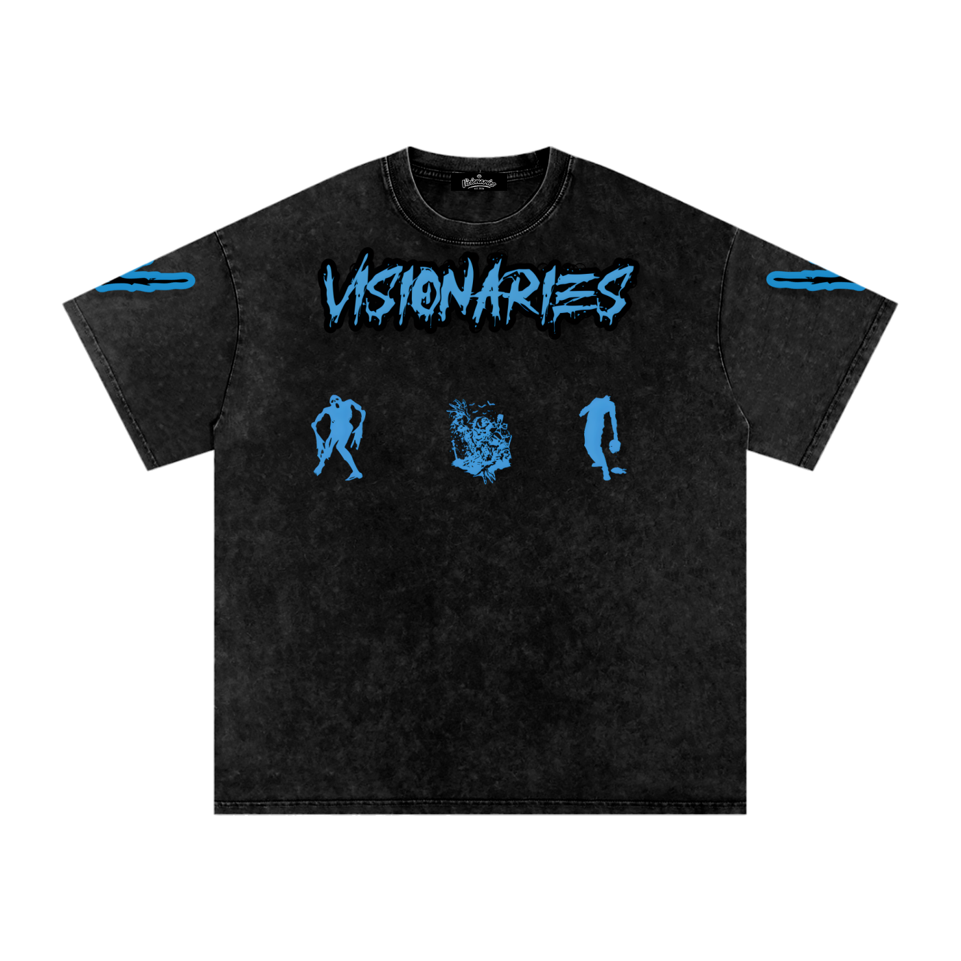 Zombies 🧟 Snow Washed Oversized Cotton T-Shirt