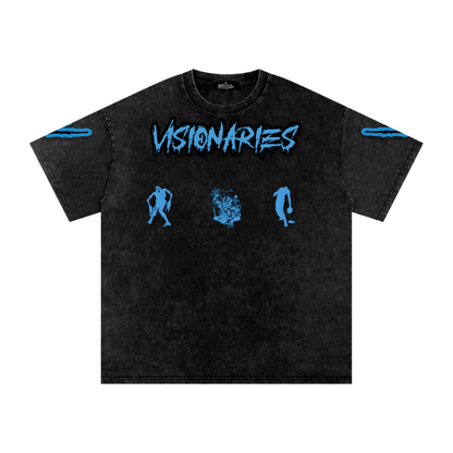 Zombies 🧟 Snow Washed Oversized Cotton T-Shirt