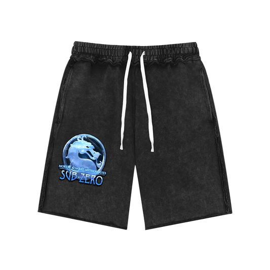 “Way Too Cold” 🥶 Mineral Wash Raw Edge Shorts