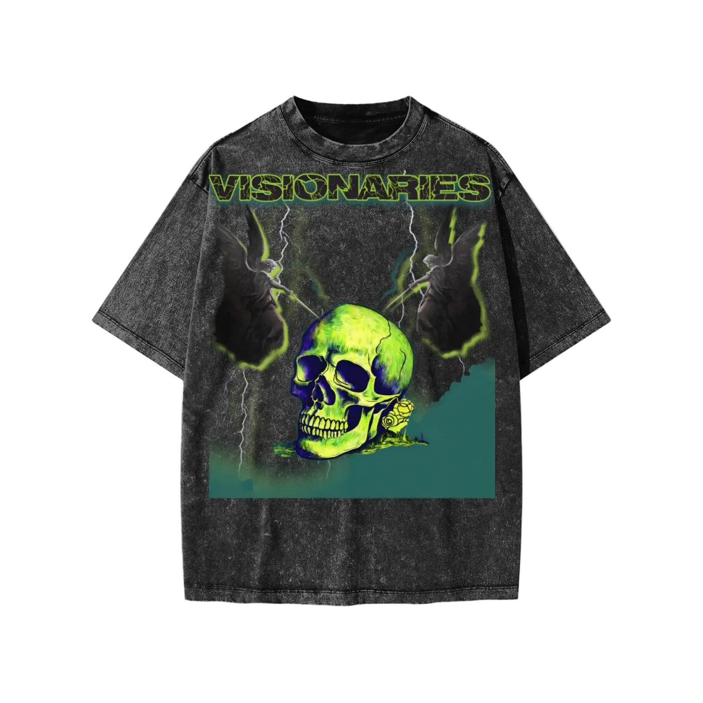 💚 💀 Snow Washed Kids' T-Shirt