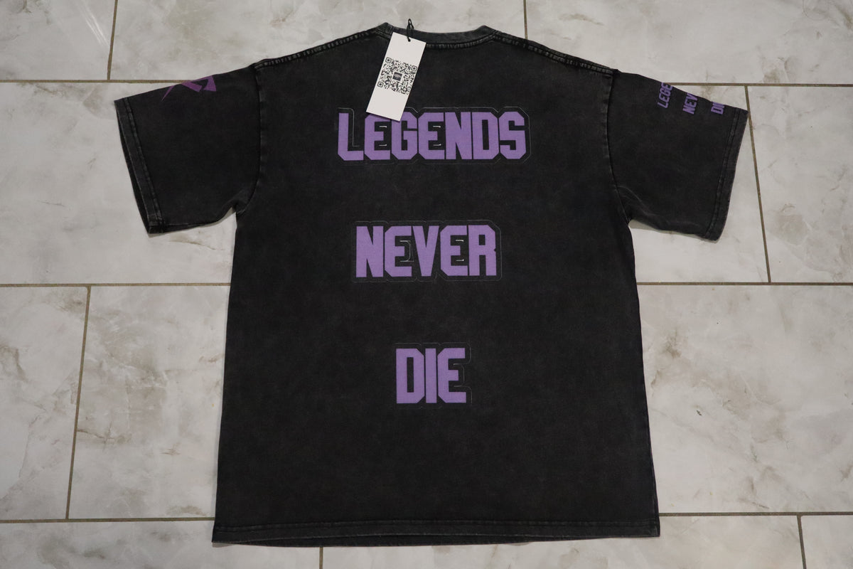 Dead Man 💜 Snow Washed Oversized Cotton T-Shirt