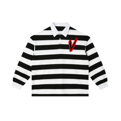 Men’s Jumbo V Stripe Polo Shirt
