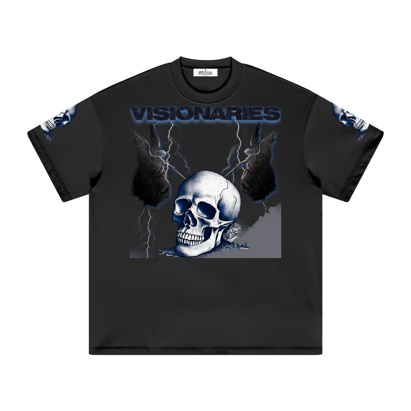 Slime Skull Blue Label Jumbo Print T-Shirt