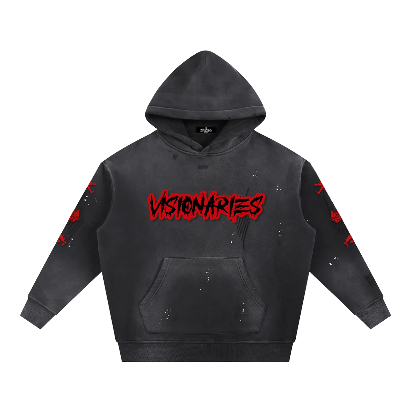 Vintage Washed Zombies 🧟 Fleece Hoodie