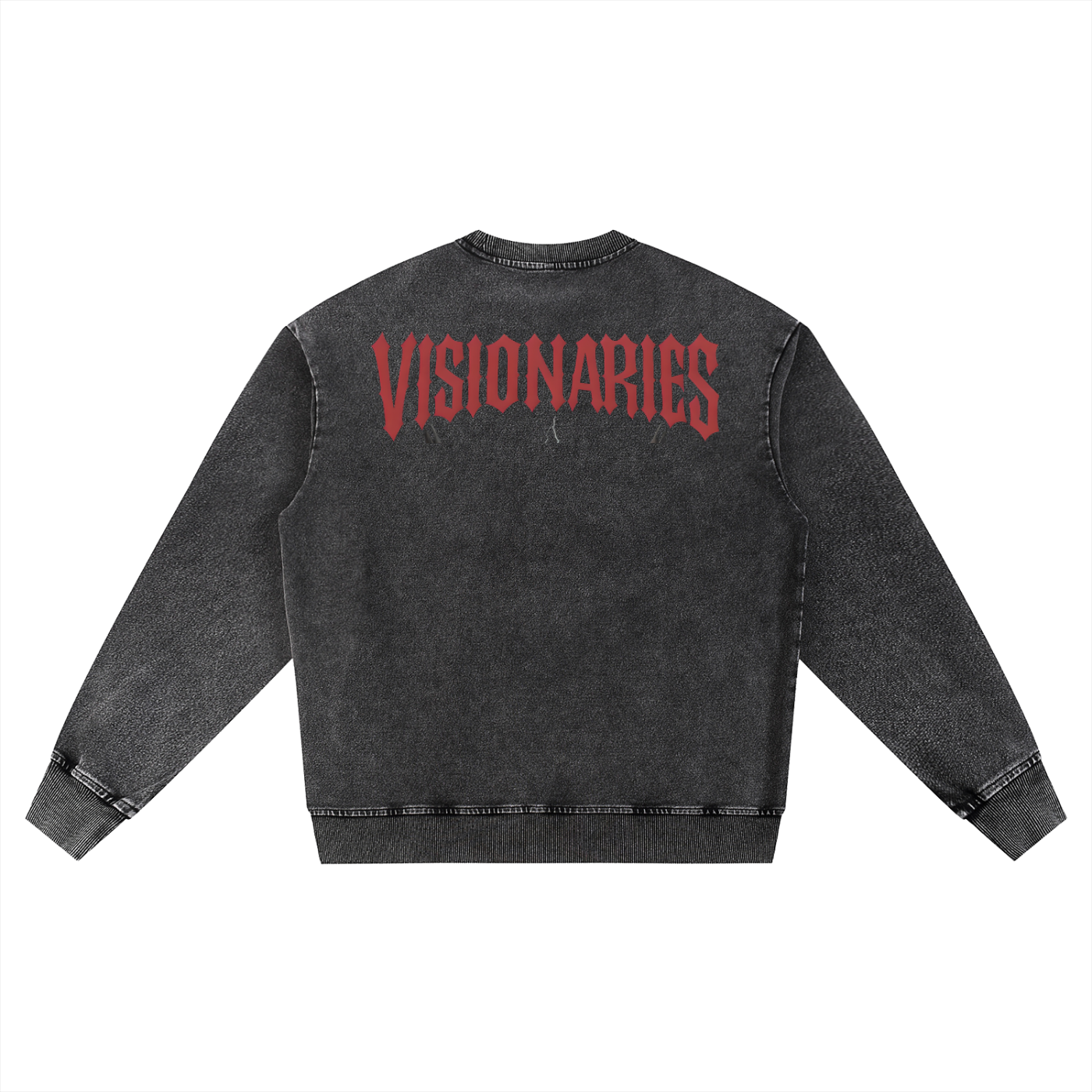 💀 🌹 Snow Wash Oversized Crewneck Sweatshirt