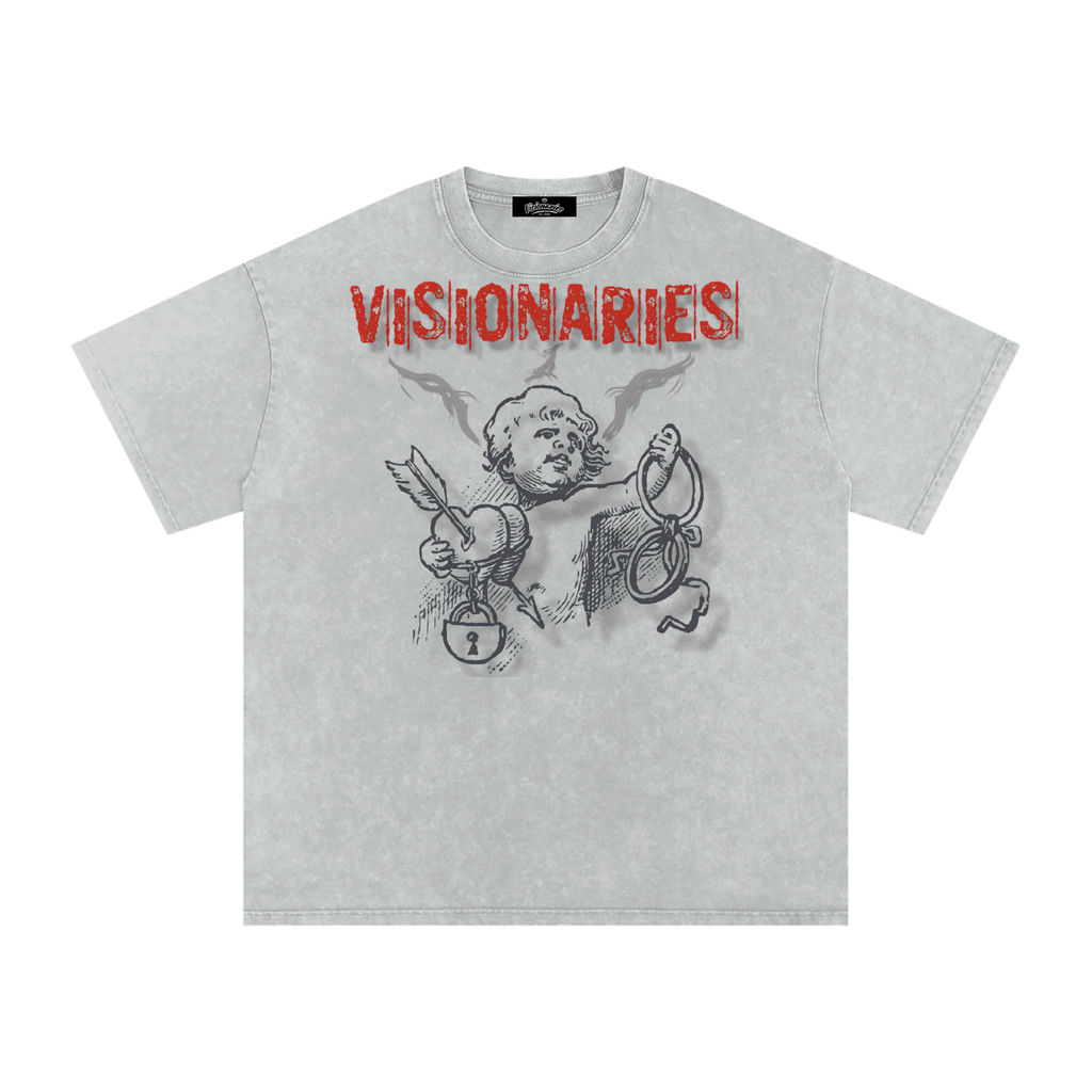 Angels 👼 Snow Washed Oversized Cotton T-Shirt