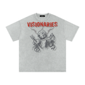 Angels 👼 Snow Washed Oversized Cotton T-Shirt