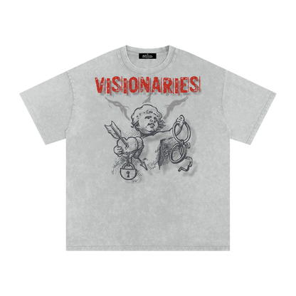 Angels 👼 Snow Washed Oversized Cotton T-Shirt
