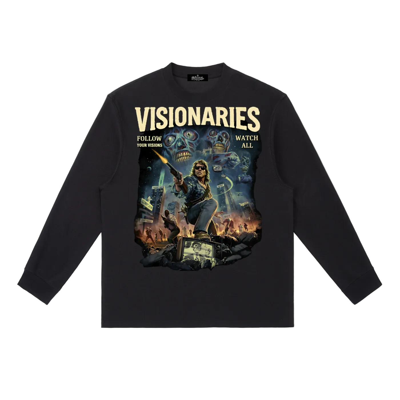 Watch All Crewneck Long-Sleeve T-Shirt