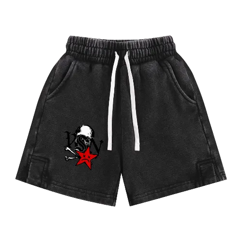 Kid's VSN Logo Snow Washed Shorts