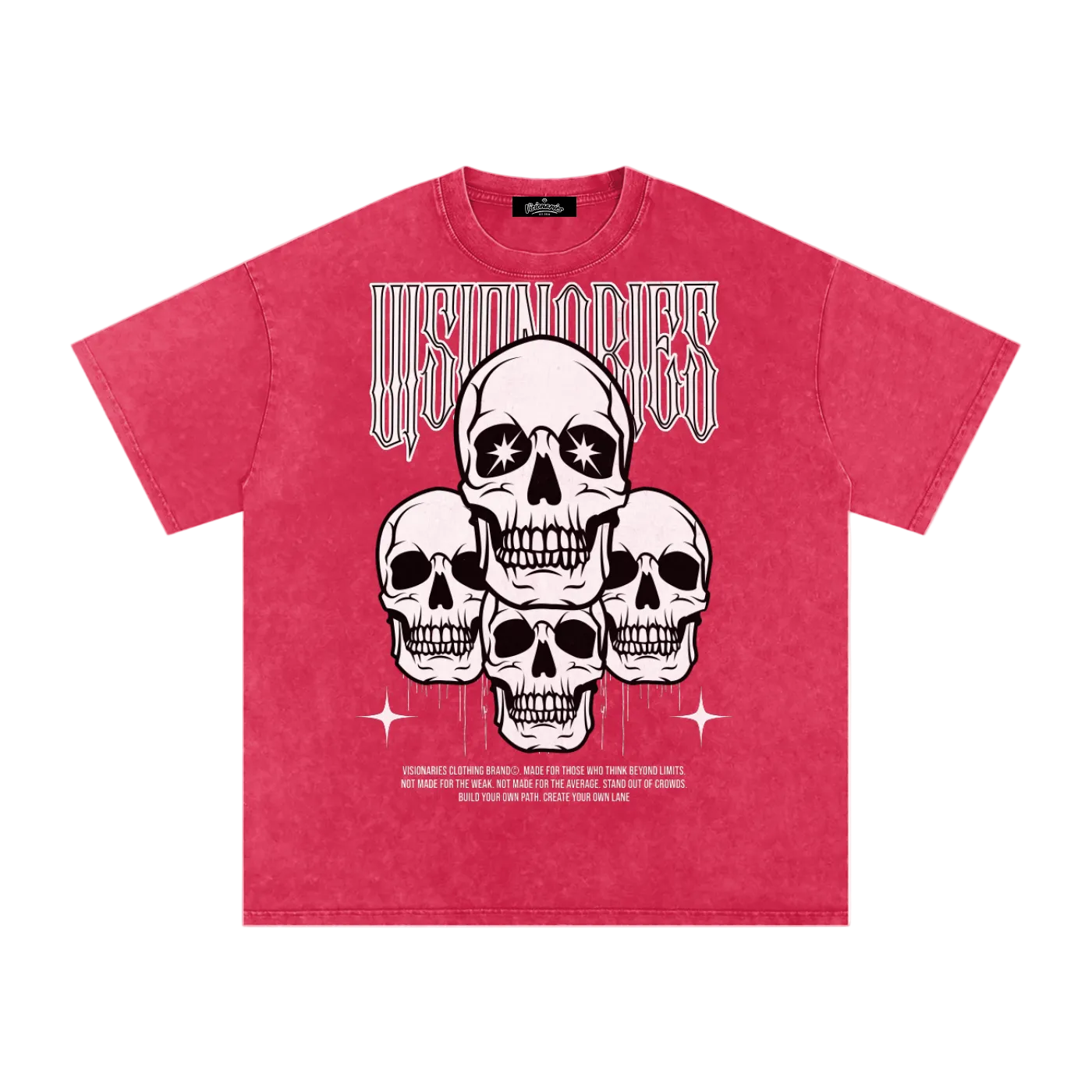 Visionaries Snow Washed Oversized Cotton T-Shirt