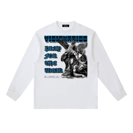 Pray For the Weak Crewneck Long-Sleeve T-Shirt