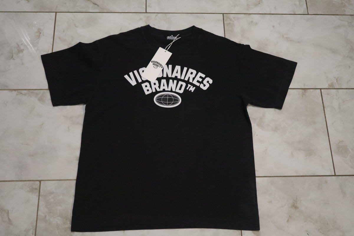 Visionaries Core Logo Snow Washed Oversized Cotton T-Shirt