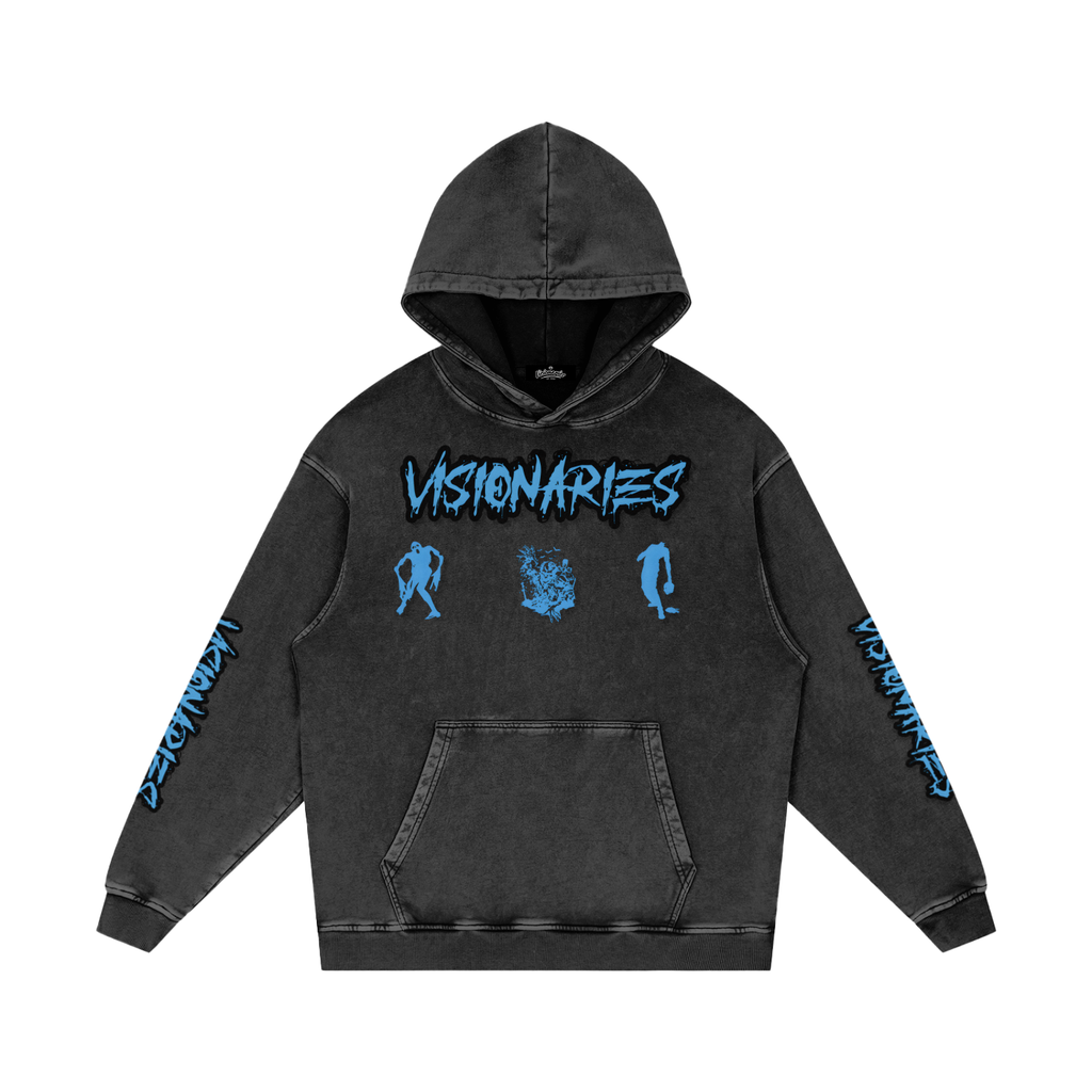 Zombies 🧟  Snow Washed Loose Cotton Hoodie