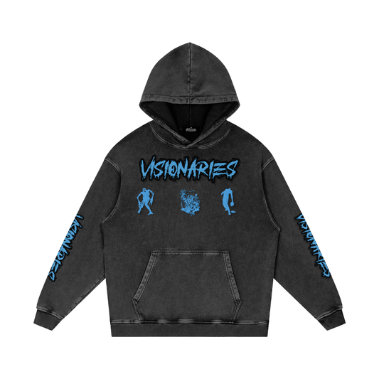 Zombies 🧟  Snow Washed Loose Cotton Hoodie