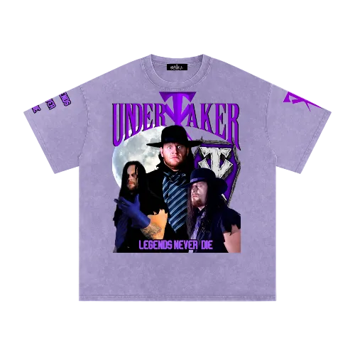 Dead Man 💜 Snow Washed Oversized Cotton T-Shirt