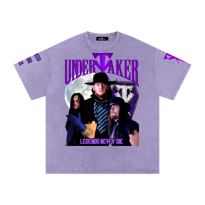 Dead Man 💜 Snow Washed Oversized Cotton T-Shirt