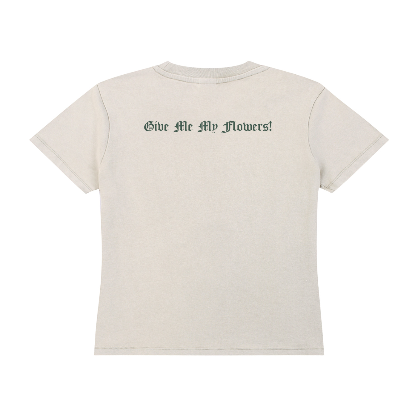 Women’s Give Me My Flowers 🌹 Vintage Wash Drop Shoulder T-shirt