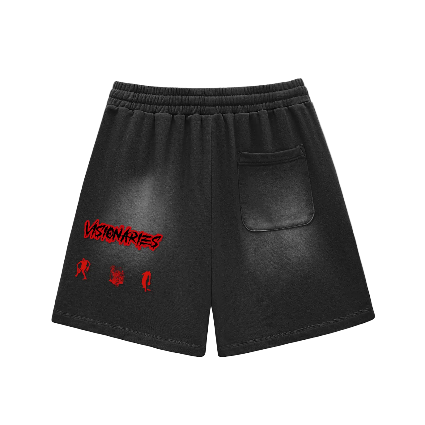 Sun Fade Raw Edge 🧟 V Shorts