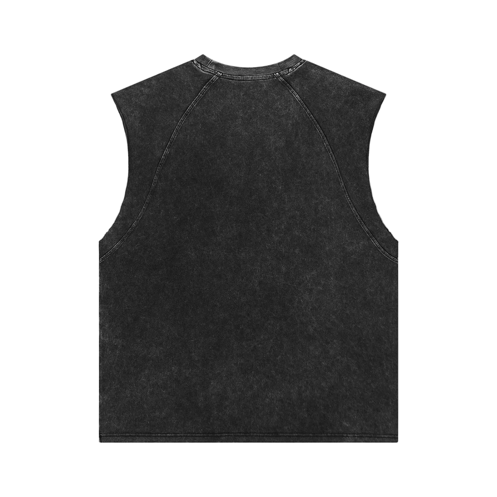 Snow Washed Slime 💚 Skull 💀 Tank Top