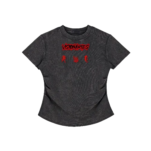 Women's Vintage Washed Visionaries Zombie 🧟‍♀️ T-Shirt