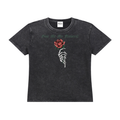 Women’s Give Me My Flowers 🌹 Vintage Wash Drop Shoulder T-shirt