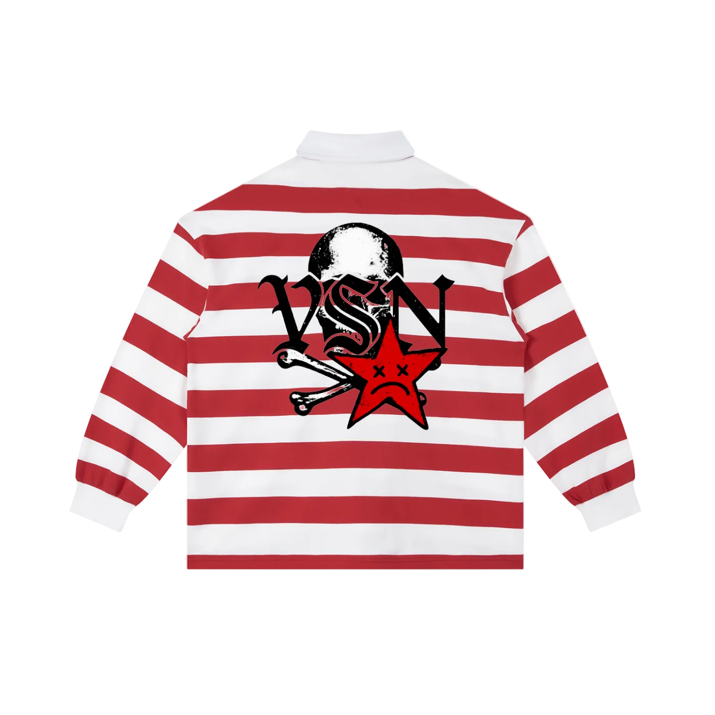 Men VSN Logo Stripe Polo Shirt