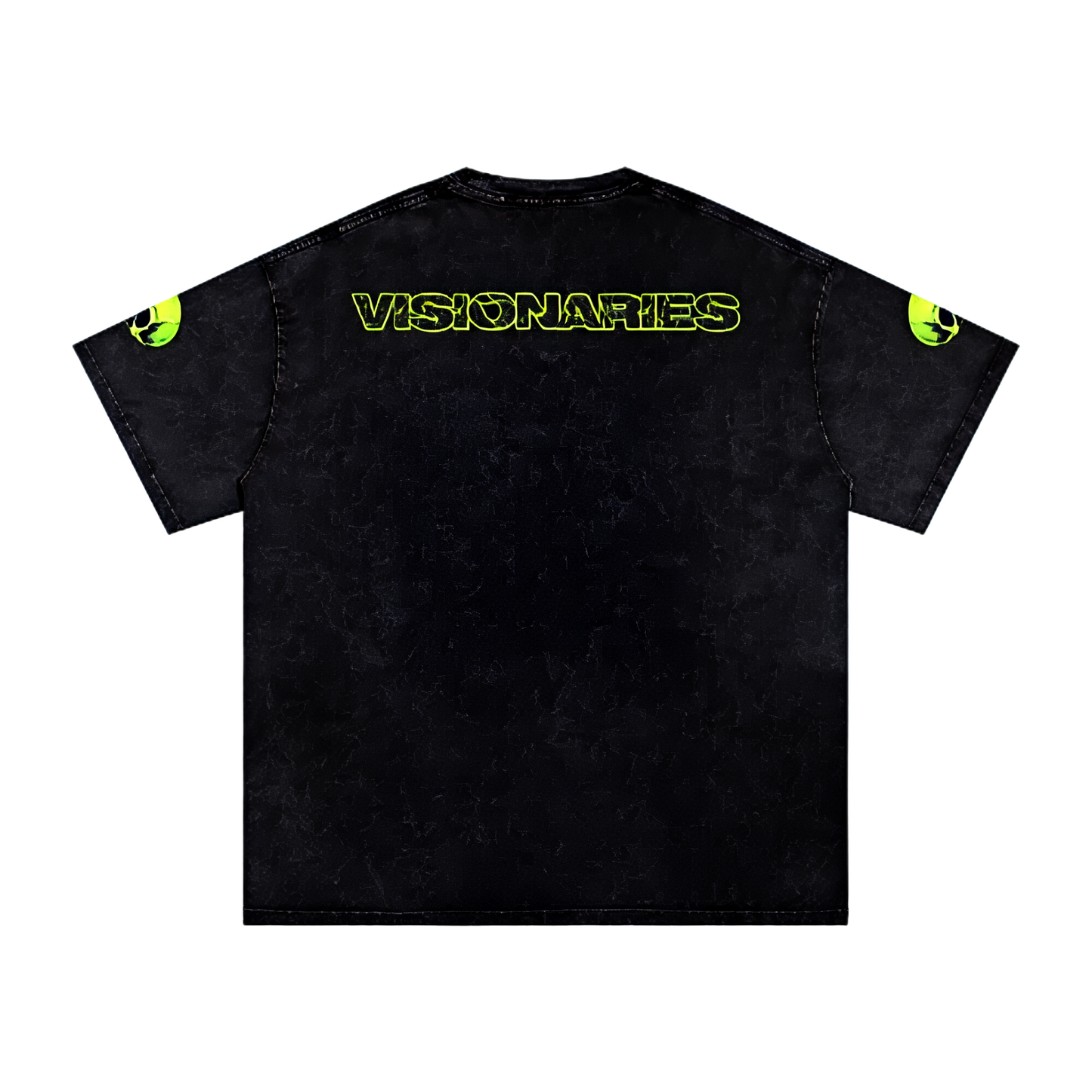Slime 💚 Skull 💀 Snow Washed Oversized T-Shirt