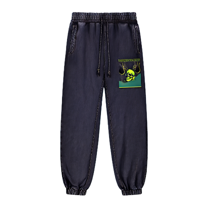 Snow Wash Heavyweight Slime 💚 Skull 💀  Sweatpants