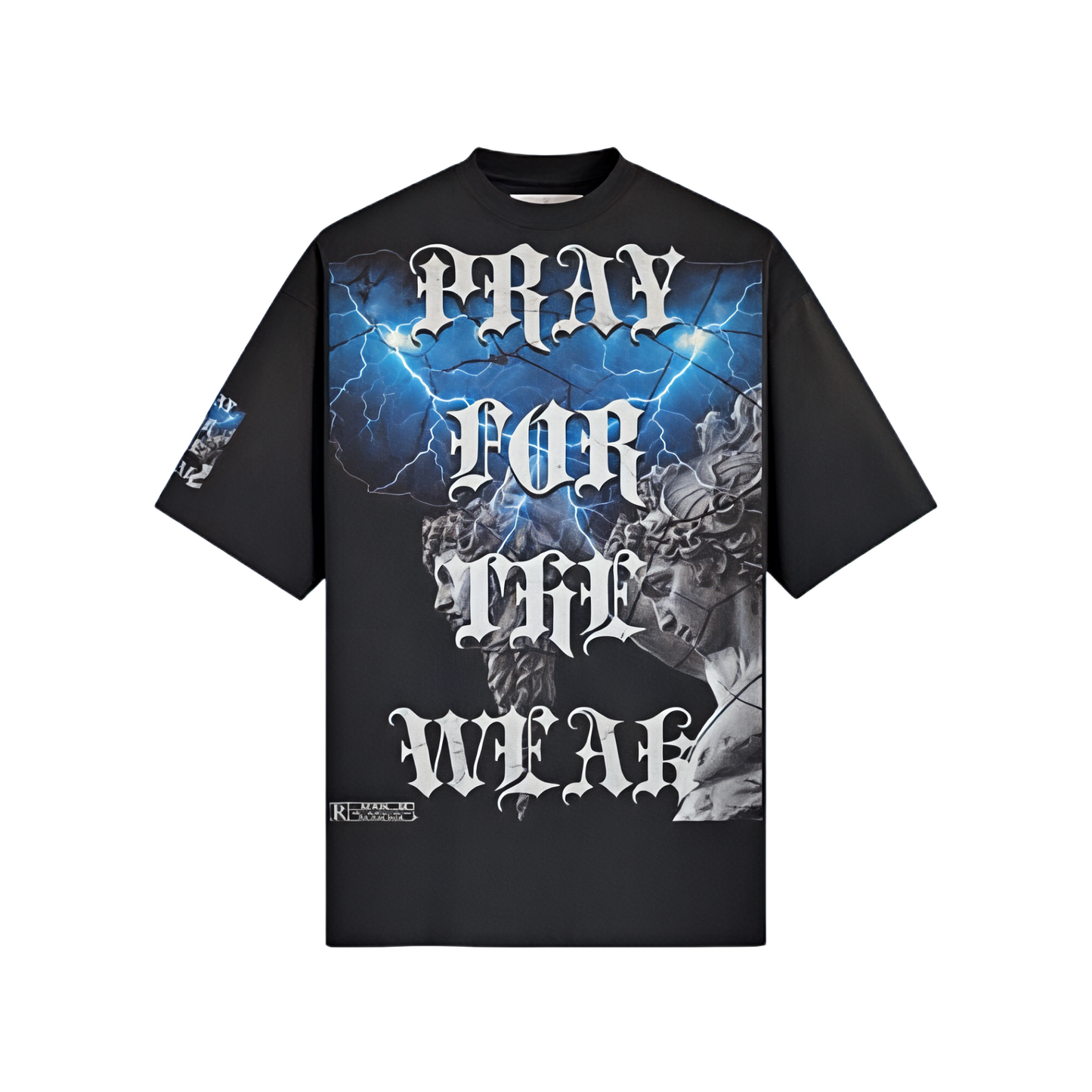 Pray For the Weak Jumbo Print Washed Tee