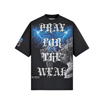 Pray For the Weak Jumbo Print Washed Tee