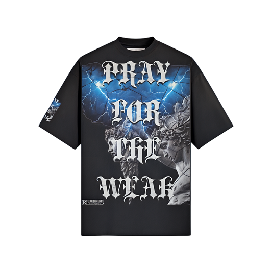 Pray For the Weak Jumbo Print Washed Tee