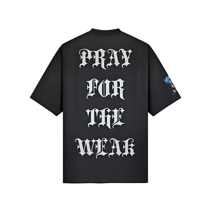 Pray For the Weak Jumbo Print Washed Tee