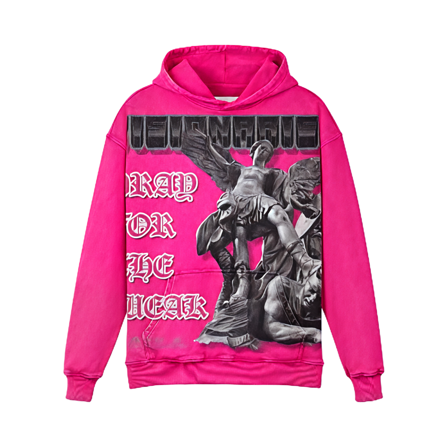Pray For The Weak Jumbo Print Hoodie