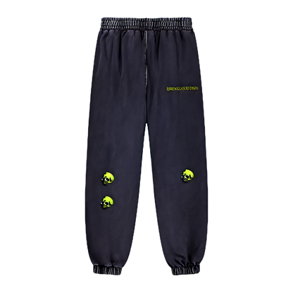 Snow Wash Heavyweight Slime 💚 Skull 💀  Sweatpants