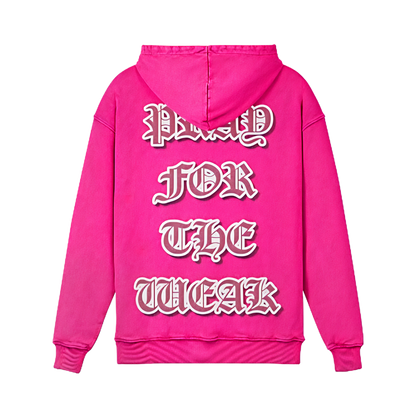 Pray For The Weak Jumbo Print Hoodie