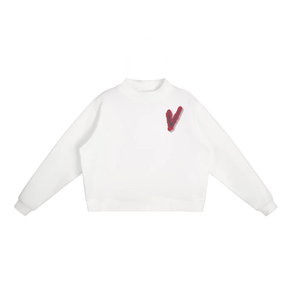 Women's Fleece Jumbo V Crew Sweatshirt