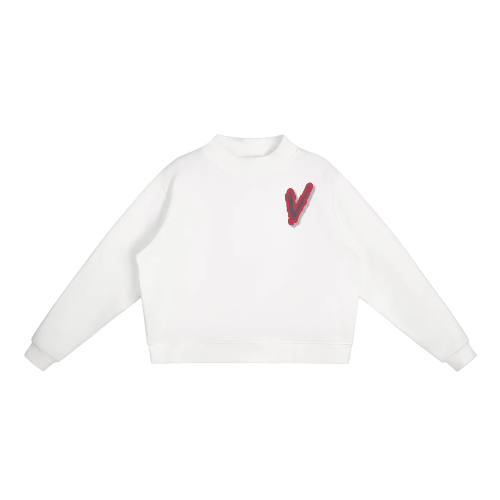 Women's Fleece Jumbo V Crew Sweatshirt
