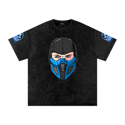 "Way Too Cold" Snow Washed Oversized Cotton T-Shirt
